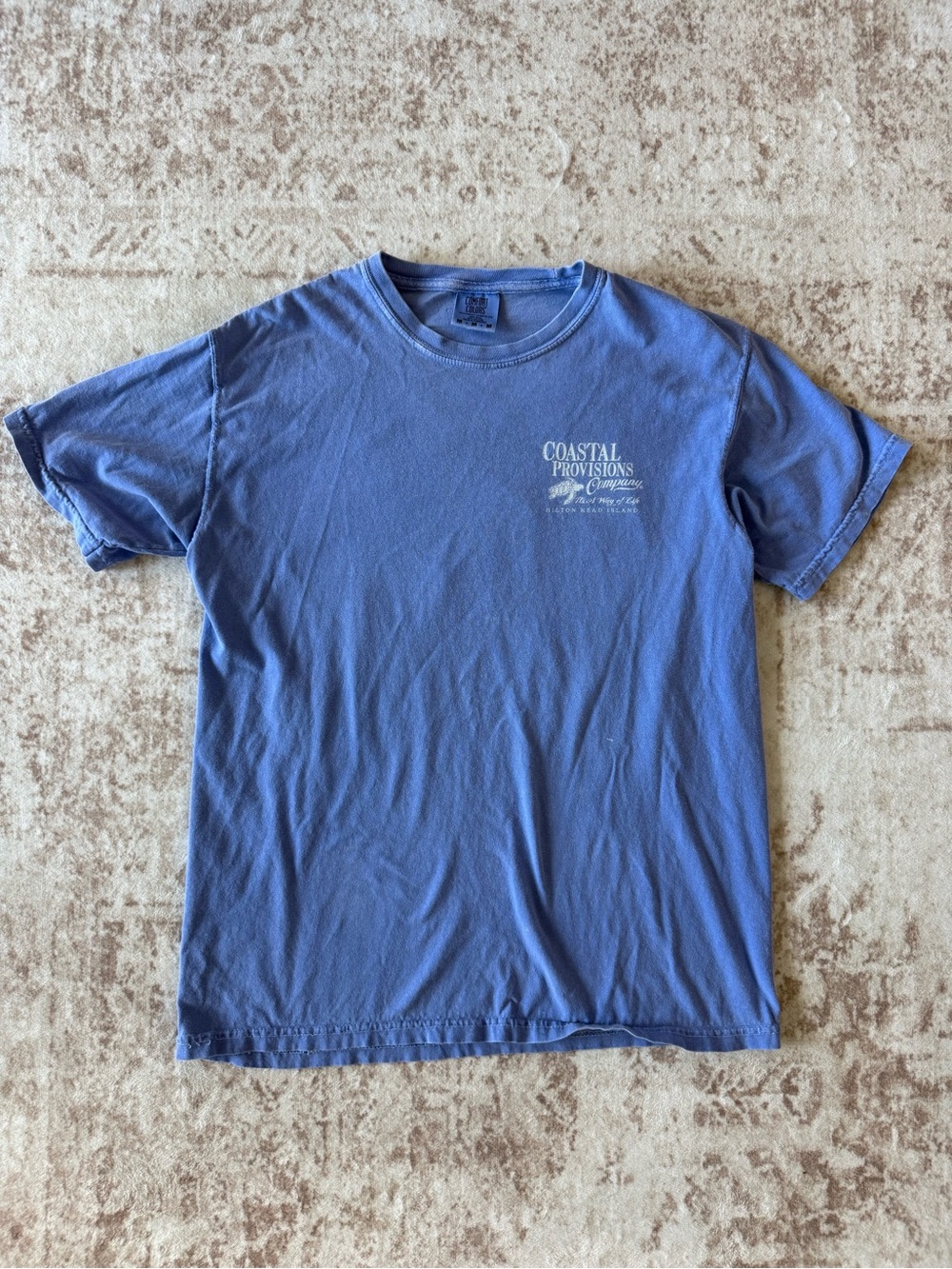 Comfort Colors Blue Coastal Provisions Short-Sleeve Tee